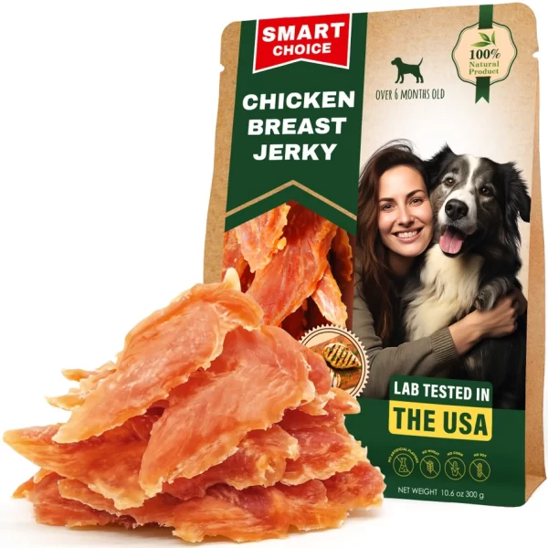 Beloved Pets Chicken Jerky Dog Treats & All Natural Healthy Snacks For Large & Small Dogs - Grain Free and High Protein - Human Grade Pet Chews